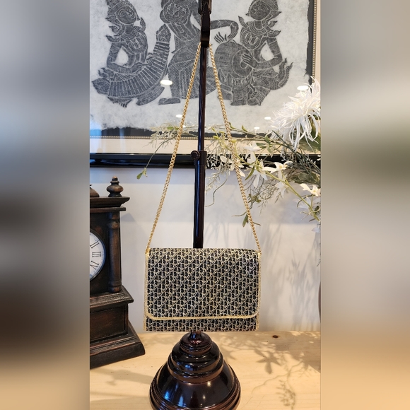 Auth 1970's Christian Dior Diorissimo clutch chain - Picture 2 of 10